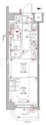 クレイシアIDZ幡ヶ谷 108 間取り図