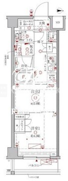 クレイシアIDZ幡ヶ谷 203 間取り図