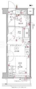 クレイシアIDZ幡ヶ谷 205 間取り図