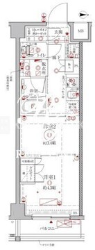クレイシアIDZ幡ヶ谷 303 間取り図