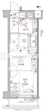 クレイシアIDZ幡ヶ谷 305 間取り図