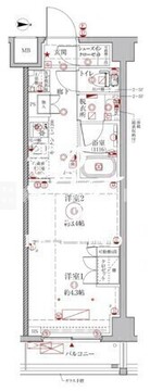 クレイシアIDZ幡ヶ谷 404 間取り図