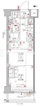 クレイシアIDZ幡ヶ谷 503 間取り図