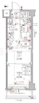 クレイシアIDZ幡ヶ谷 504 間取り図