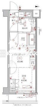 クレイシアIDZ幡ヶ谷 505 間取り図