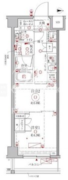 クレイシアIDZ幡ヶ谷 603 間取り図