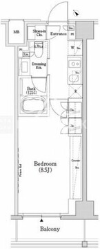 ザ・パークハビオSOHO市谷左内町 417 間取り図