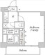エスモア森下 302 間取り図