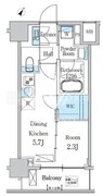デュオフラッツ一之江ウエスト 202 間取り図