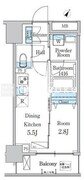 デュオフラッツ一之江ウエスト 304 間取り図