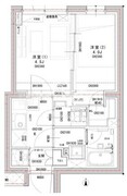 ラヴィエール荏原中延 201 間取り図