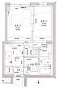 ラヴィエール荏原中延 301 間取り図