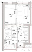 ラヴィエール荏原中延 302 間取り図