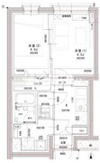 ラヴィエール荏原中延 402 間取り図