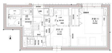 ラヴィエール荏原中延 403 間取り図
