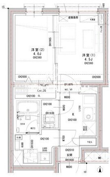 ラヴィエール荏原中延 502 間取り図