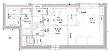 ラヴィエール荏原中延 503 間取り図