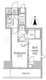 レジディア三軒茶屋3 805 間取り図