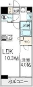 オープンレジデンシア新宿ザ・ハウス 303 間取り図
