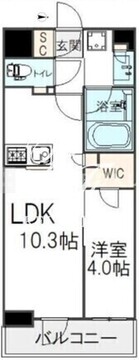 オープンレジデンシア新宿ザ・ハウス 303 間取り図