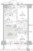 オープンレジデンシア新宿ザ・ハウス 602 間取り図