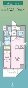 ルフォンリヴェント板橋西台 201 間取り図