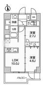エスレジデンス千住大橋ブロード 403 間取り図