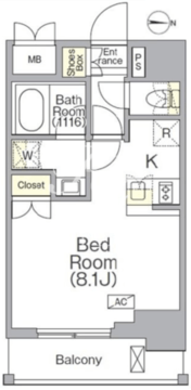 ルーラル二十四番館 202 間取り図
