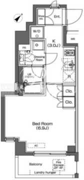 プラウドフラット学芸大学 501 間取り図