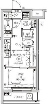 セジョリ東陽町2 206 間取り図