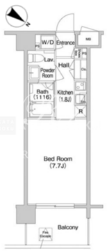 コンフォリア南砂町 1511 間取り図