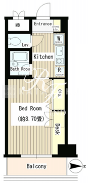 協和高輪マンション 203 間取り図