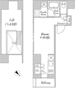 カナルフロント芝浦 908 間取り図