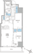 ルフォンプログレ北新宿 1302 間取り図