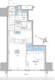 ルフォンプログレ北新宿 1303 間取り図