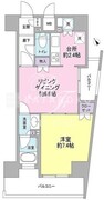 コンフォリア三宿 804 間取り図