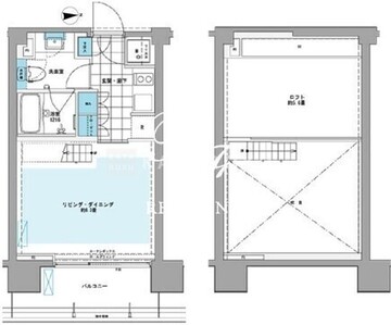 プライムアーバン芝浦ロフト 202 間取り図
