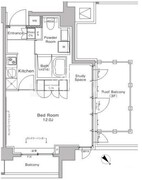 プラウドフラット中落合 301 間取り図