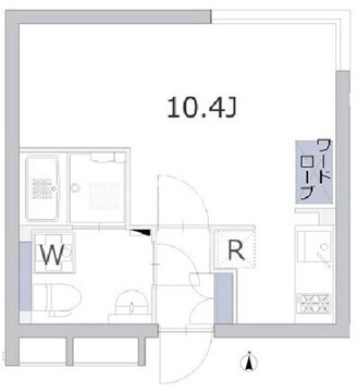 アレーロ大岡山 302 間取り図