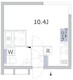 アレーロ大岡山 302 間取り図