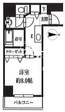 HF銀座レジデンスイースト2 907 間取り図