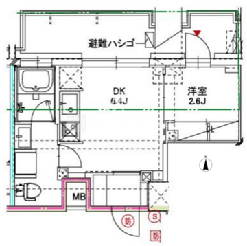 レジデンス清澄白河スクエア 605 間取り図