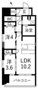 スプランディッド門前仲町 402 間取り図
