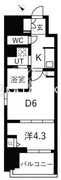 スプランディッド門前仲町 404 間取り図