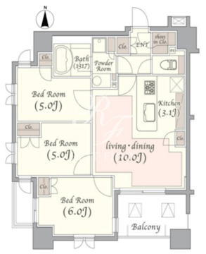 KDXレジデンス錦糸町 704 間取り図