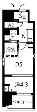 スプランディッド門前仲町 704 間取り図