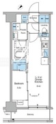 ルフォンリヴェント門前仲町 603 間取り図