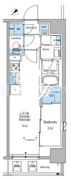 ルフォンリヴェント門前仲町 1004 間取り図