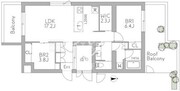 グランデュオ三軒茶屋12 204 間取り図
