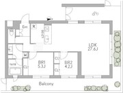 グランデュオ三軒茶屋12 301 間取り図